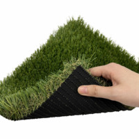 HANWEI Karpet Rumput Sintetis, Karpet Rumput 12X18 Kaki 10 Kaki Gulung 35 Kaki X 15 Kaki Hijau untuk Dekorasi