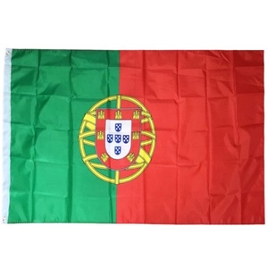 Venta al por mayor 3x5 pies bandera nacional grande del mundo Portugal banderas serigrafía poliéster país Portugal bandera - Product Image 1