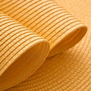 Minimalist Solid-color Plastic PP Placemat Woven Heat-resistant coaster Anti-scald Hotel <b>Table</b> Mat Custom Label - Product Image 4