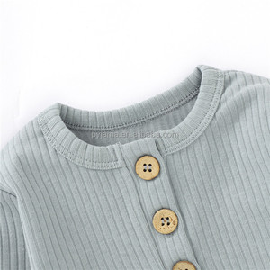 Maglietta a Maniche Lunghe per Bambini in Costina Elastica, Top Basic Comodo, Vendita all'Ingrosso con Basso MOQ - Product Image 4