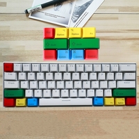 OEM Profile Keycaps Function Area R G B Y 10-Keys Set Custom PBT Keycaps Top/Side Printed Blank Keycap