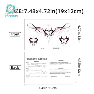 2025 ultimi <span class=keywords><strong>tatuaggi</strong></span> temporanei colorati realistici Body Art fiore spalla collo succube vita clavicola <span class=keywords><strong>tatuaggi</strong></span> temporanei - Product Image 2