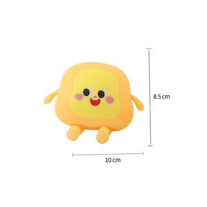 Juguete Sensorial Kawaii Hombre Pan Tostado de Levantamiento Lento, Juguete Antiestrés Temático de Comida, Juguete Blandito de Levantamiento Rápido para Apretar - Product Image 6