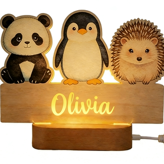 WoodPanda+pinguino+riccio Design Tavola in acrilico