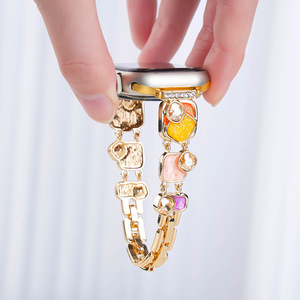 Pour <span class=keywords><strong>Apple</strong></span> <span class=keywords><strong>Watch</strong></span> 10 8 7 6 5 <span class=keywords><strong>4</strong></span> 41 45 42 46mm Ultra 49mm Mode Femmes <span class=keywords><strong>Bracelet</strong></span> En Métal <span class=keywords><strong>Bracelet</strong></span> En Acier Inoxydable - Product Image 3