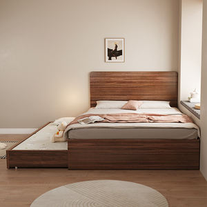 Marco <span class=keywords><strong>de</strong></span> <span class=keywords><strong>cama</strong></span> madre <span class=keywords><strong>de</strong></span> madera negra a rayas <span class=keywords><strong>de</strong></span> estilo europeo <span class=keywords><strong>de</strong></span> gran tamaño al por mayor <span class=keywords><strong>cama</strong></span> <span class=keywords><strong>de</strong></span> <span class=keywords><strong>arrastre</strong></span> <span class=keywords><strong>de</strong></span> tamaño pequeño diseño <span class=keywords><strong>de</strong></span> litera doble King moderna - Product Image 4