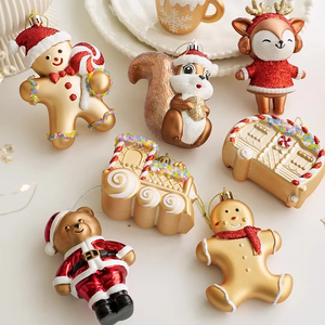 Vintage Cute <strong>Fox</strong> Squirrel <strong>Christmas</strong> <strong>Decor</strong> Gingerbread Man Snowman <strong>Christmas</strong> Tree Ornament DIY Hanging <strong>Decor</strong> for Party <strong>Decor</strong> - Product Image 5