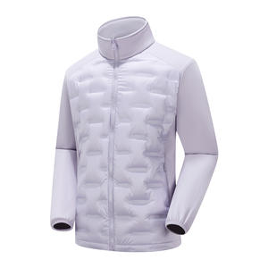 Manteau d'hiver léger et pliable en toile épaisse à col montant pour femmes et hommes - Product Image 3