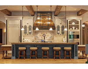 Gabinetes de <span class=keywords><strong>Cocina</strong></span> Modulares de Madera Maciza Tallada Blanca Tradicional de Lujo Personalizados, Ecológicos, con 1 Año de Garantía, RTA - Product Image 1