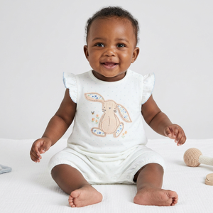 infant & Toddler high quality Cotton Organic bamboo Cotton Baby Rompers Set Baby Clothes organic kids romper manufacturer india - Product Image 1