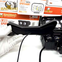 BB3211 Lampe LED œil de démon pour moto, halo œil de diable, multi-modes, rouge, blanc, jaune, 12V, pour accessoires, vente en gros