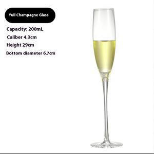 Ensemble de gobelets à vin européens de luxe modernes et vintage verre à cocktail en cristal transparent pour hôtel produit par verrerie - Product Image 6