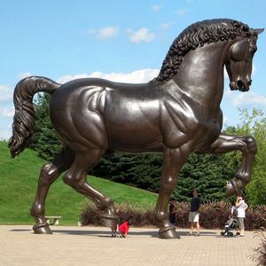 Estatua de caballo Leonardo <span class=keywords><strong>Da</strong></span> <span class=keywords><strong>Vinci</strong></span>, escultura de bronce, animal - Product Image 4