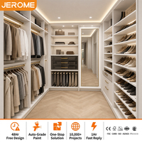 Système de dressing modulaire en bois blanc, style ouvert moderne, avec armoire de rangement pour vêtements, conception personnalisée gratuite en 48 heures