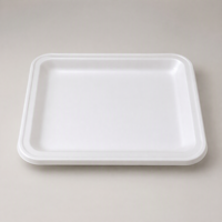 Witte Melamine Serveerschotels, Voedselveilige Robuuste Melamine Schalen voor Restaurant, Huis, Hotel, Bruiloft, Feest, Eten serveren