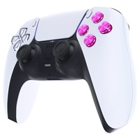 Boutons ABXY en métal pour PS5, boutons d'action en aluminium de remplacement personnalisés pour contrôleur sans fil Dualsense PS5