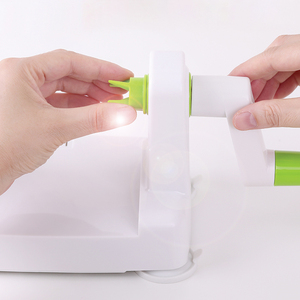 Nouveau nouveau plastique Mini vert manuel tranche fruits ménage spirale légumes trancheuse hachoir - Product Image 3