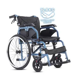 Легкая ручная инвалидная коляска с подставкой для ног, продажа инвалидных колясок по синей цене в Японии