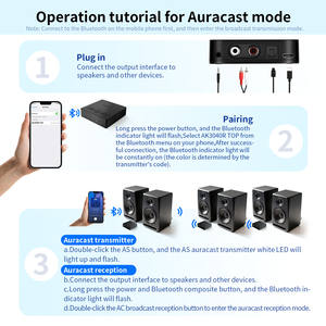 Émetteur-récepteur Bluetooth 2-en-1 avec sortie/entrée Auracast, adaptateur audio Aptx LL/Adaptive avec entrées audio USB/<span class=keywords><strong>RCA</strong></span>/3,5 mm - Product Image 6