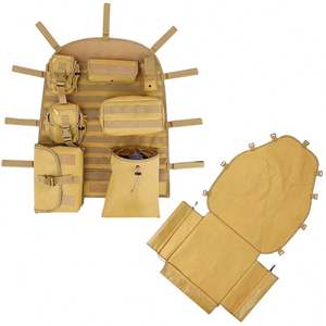 Muestra Gratis, Protector de Asiento de Coche Portátil, Duradero, con Múltiples Bolsillos, Estilo Molle, Impermeable, Anti-Suciedad, Anti-Arañazos, Protección Delantera y Trasera - Product Image 1