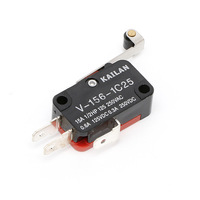 Micro-interrupteur à levier long V-156-1C25 avec contact argenté 15A 250VAC/125VDC