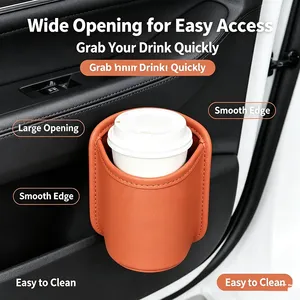 Organisateur de porte-gobelet pour dossier de siège de voiture, design universel à clipser, support de rangement pour gobelets et boissons pour porte de voiture, pochette de rangement XKSBJ01 - Product Image 6
