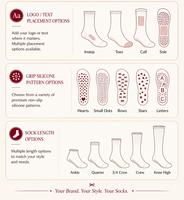 Chaussettes de yoga personnalisées OEM antidérapantes avec grip en silicone pour femmes, chaussettes de Pilates, couleurs et tailles personnalisées, chaussettes antidérapantes pour femmes pour le fitness