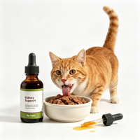 Complément Herbal Liquide pour le Soutien des Reins à Absorption Rapide Favorise une Fonction Rénale et Urinaire Saine chez les Chats