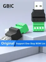 1 Pcs 4Pin USB 2.0 Typ A Stecker/Buchse Schraub klemmenst ecker USB Jack Shield-Anschluss Andere Anschlüsse