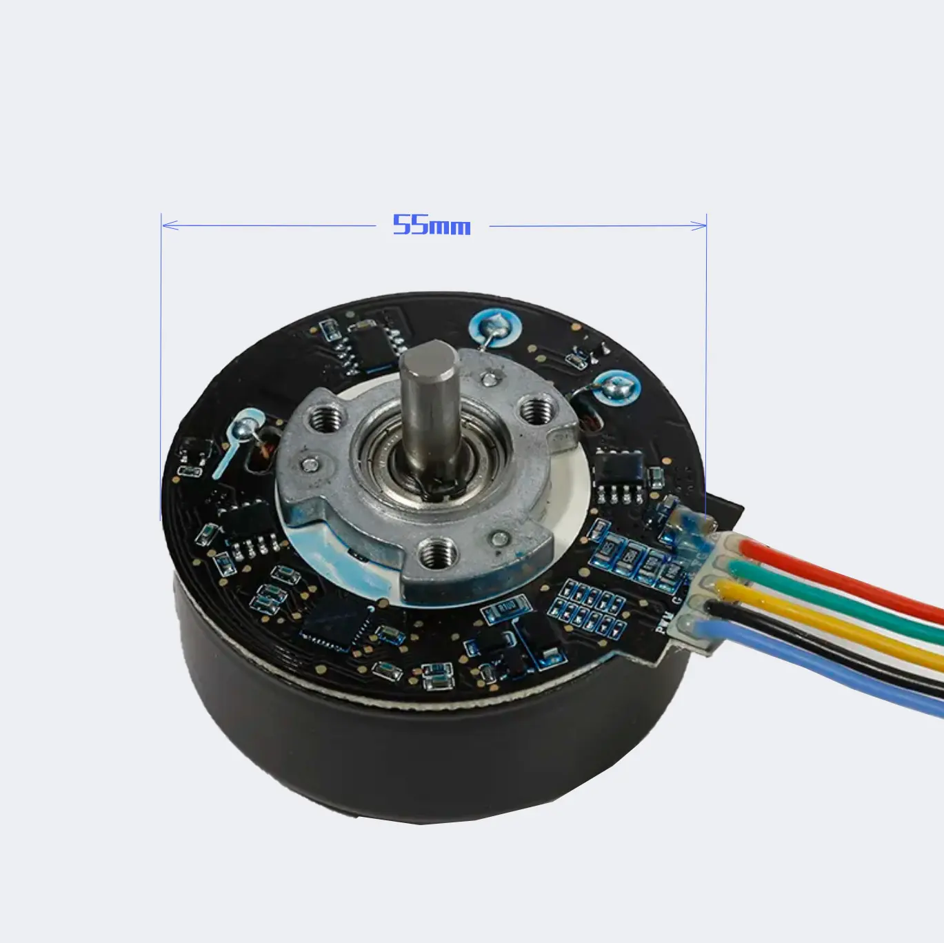 Primopal chi phí thấp 12V 18 Wát rpm thấp mô-men xoắn cao bên ngoài rotor Mini BLDC động cơ với hội trường cảm biến