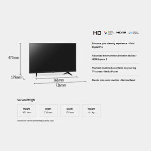 <span class=keywords><strong>TV</strong></span> intelligente OEM 32 pouces L400 Ultra HD <span class=keywords><strong>TV</strong></span> LCD TH-32L400K/KX 4K Télévision avec écran plat à lunette étroite <span class=keywords><strong>TV</strong></span> - Product Image 5