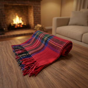 2026 Eco-Friendly Jacquard Tartan Wool Throw <b>Blanket</b>-Cozy Comfort Customizable Sizes & Colors - Product Image 3