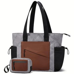 Large Capacity <b>Work</b> <b>Tote</b> <b>Bag</b> with 40oz Tumbler Puffer Travel Handbags Shopping <b>Bag</b> - Product Image 1
