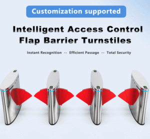 Barrière à battant SS304, contrôle d'accès, portail en acier inoxydable, bidirectionnel, réglable, reconnaissance faciale, protection IP68, sécurité - Product Image 2