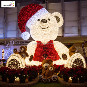 Lumière extérieure LED motif ours, décorations extérieures pour Noël et la Saint-Valentin - Product Image 1