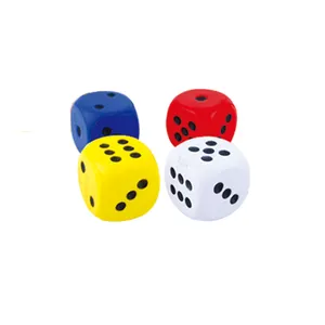 5CM Soft Foam Fidget Toys 6 Sides Colorful PU Cube Dice Toys