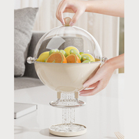 Multifunctionele BPA-vrije voedselveilige plastic fruitkom met grote capaciteit, fruitbord, snackschaal, serveerschaal voor de woonkamer