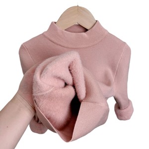 Maglione Invernale Spesso per Bambine, Manica Lunga, Collo Tondo, Pullover in Pile per Bambini, Maglione Base - Product Image 5