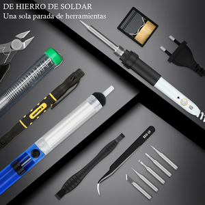 Kit de <span class=keywords><strong>fer</strong></span> à <span class=keywords><strong>souder</strong></span> électronique 60W, 220V, Kit de <span class=keywords><strong>fer</strong></span> à <span class=keywords><strong>souder</strong></span> à température réglable - Product Image 2