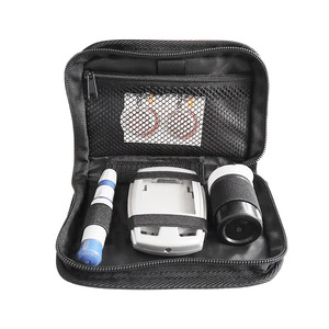 Bolsa de almacenamiento para medidor de glucosa en sangre con bolsillo de malla para dispositivos médicos y accesorios, estuche de viaje - Product Image 1