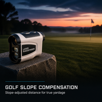 Télémètre laser de golf en gros 2000m avec écran LCD, grossissement 6X, mode vitesse, mesure en yards pour l'extérieur