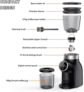 เครื่องบดกาแฟอัจฉริยะคุณภาพสูงราคาประหยัด พร้อมใบรับรอง CE ROHS - Product Image 4