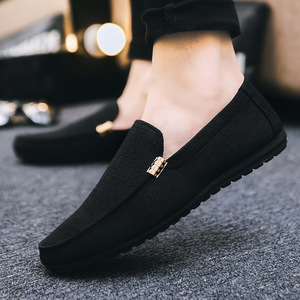 British Casual High-Top Slip-On Canvas Shoes for Men Trendy PU PVC <b>Insole</b> Mesh Lining Anti-Slip Autumn Personality - Product Image 3
