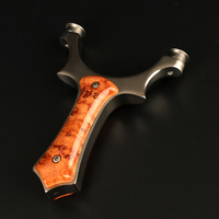 Slingshot en acier inoxydable 440C avec tête ronde en forme de tigre volant et support de tête amovible