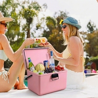 Glacière rigide isotherme personnalisée OEM de 12 qt, étanche, portable, avec poignée robuste pour le camping en plein air