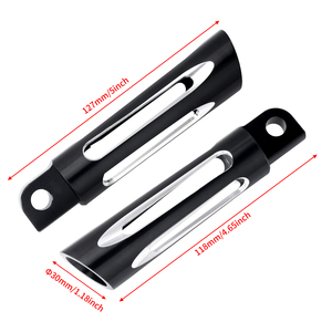Reposapiés para Motocicleta, Pedales para <span class=keywords><strong>Harley</strong></span> Touring Softail Sportster XL883 <span class=keywords><strong>1200</strong></span> Iron Fatboy V-<span class=keywords><strong>Rod</strong></span> Road King Glide - Product Image 4