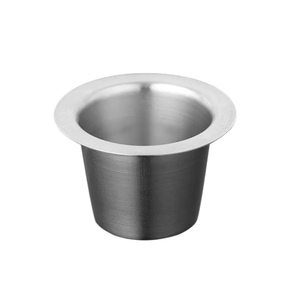 Capsule italienne réutilisable portable café SUS304 Capsules avec autocollant en aluminium auto-adhésif <span class=keywords><strong>dosette</strong></span> de café expresso en acier inoxydable - Product Image 2