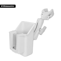 Soporte de escáner de código de barras universal Soporte de lector de código de barras de mano portátil con color blanco para equipos de hospital