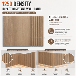 Panneau mural <span class=keywords><strong>en</strong></span> charbon de bambou, placage <span class=keywords><strong>en</strong></span> <span class=keywords><strong>bois</strong></span> de teck brun, film PVC, panneau mural ignifuge, <span class=keywords><strong>décoration</strong></span> intérieure pour projet commercial - Product Image 2