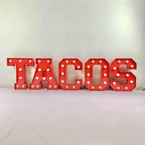 Panneau de vente en gros d'usine 4 pieds lettres chiffres 3ft chambre <span class=keywords><strong>chapiteau</strong></span> lettre lumière pour la fête - Product Image 4